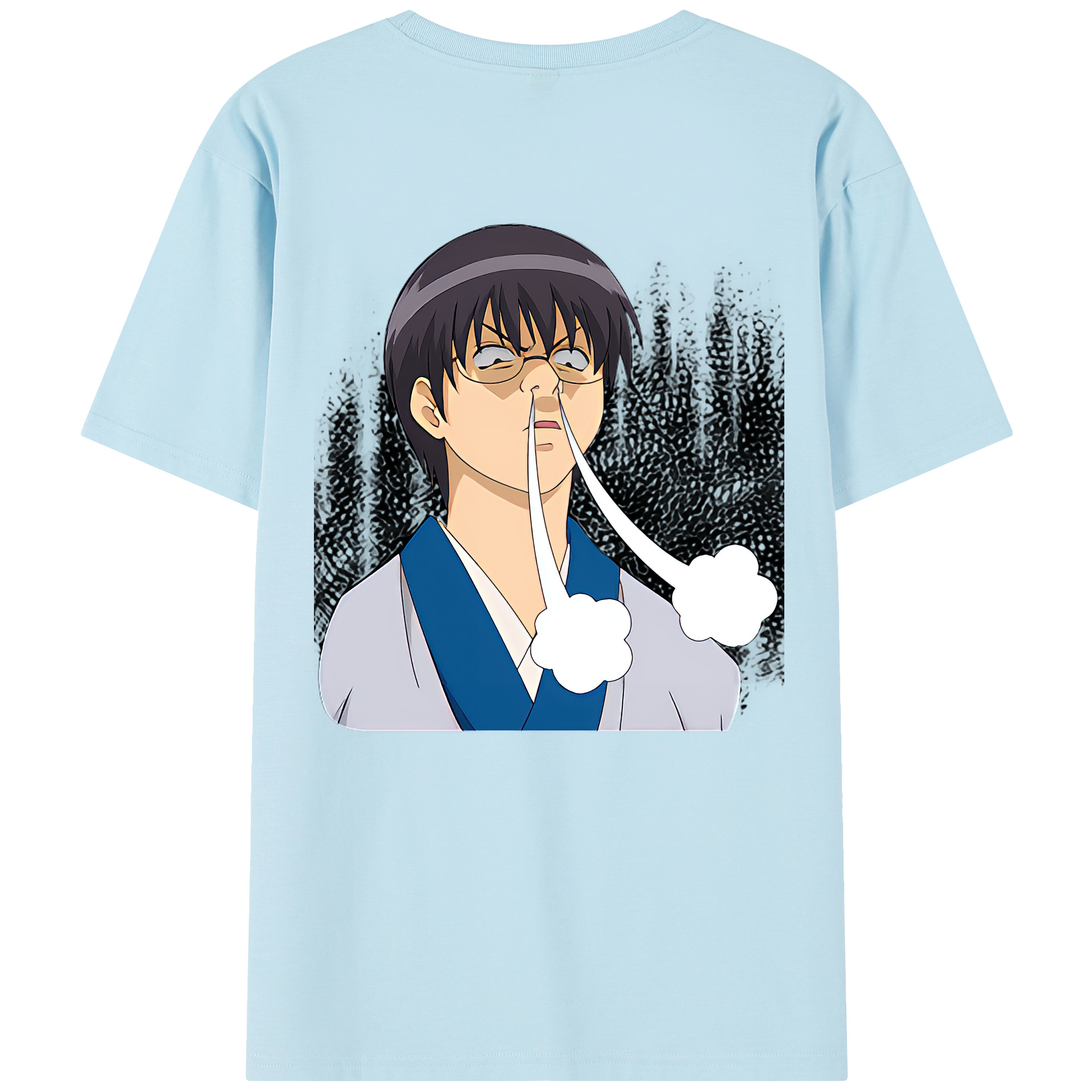 （画像用） ぎんたま 坂田銀時（さかたぎんとき） 神楽 志村新八（しむら しんぱち） GINTAMA Sakata Gintoki Kagura Shimura Shinpachi 綿100％半袖Tシャツ（背面プリント）